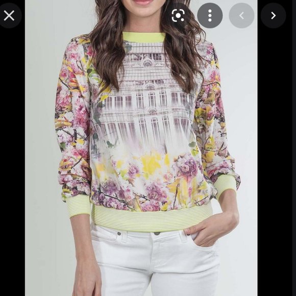 Ted Baker Tops - ted baker Tercera window blossom woven top blouse shirt size 2 nwot